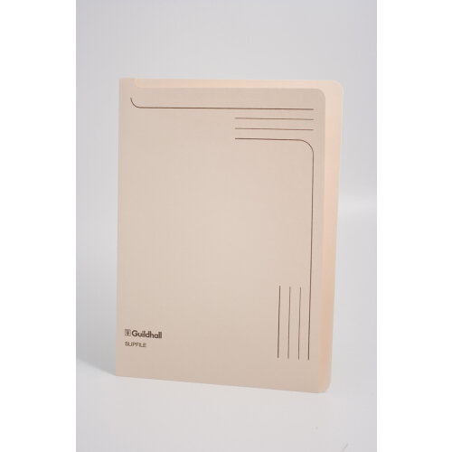 Guildhall Slipfile Manilla A4 Open 2 Sides 230gsm Cream (Pack 50) - 4609Z