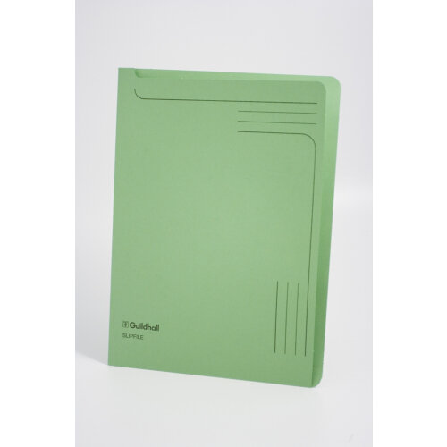 Guildhall Slipfile Manilla A4 Open 2 Sides 230gsm Green (Pack 50) - 4603Z