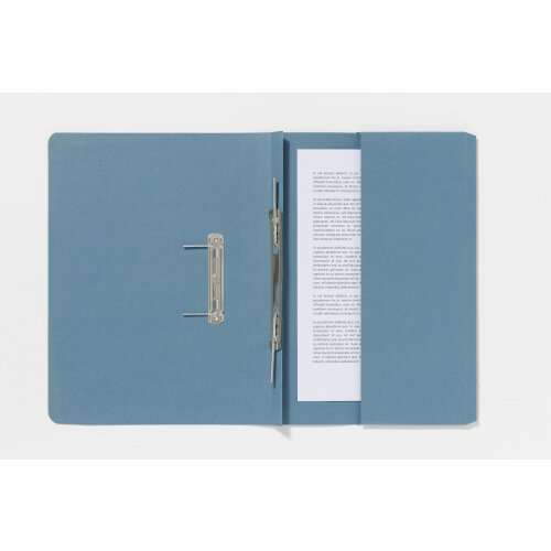 Guildhall Spring Pocket Transfer File Manilla Foolscap 285gsm Blue (Pack 25) - 347-BLUZ