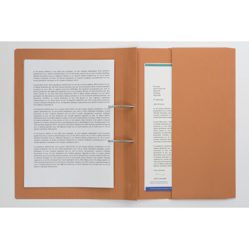 Guildhall Spring Pocket Transfer File Manilla Foolscap 315gsm Orange (Pack 25) - 211/9063Z