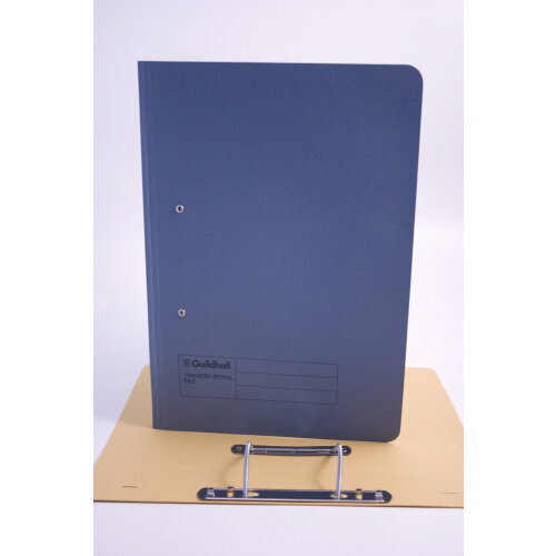 Guildhall Spring Transfer File Manilla Foolscap 420gsm Blue (Pack 25) - 211/7000Z