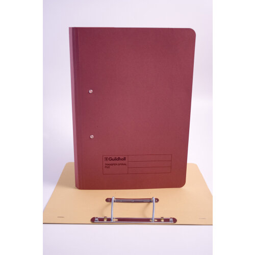 Guildhall Spring Transfer File Manilla Foolscap 420gsm Red (Pack 25) - 211/7005Z