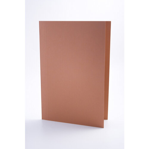 Guildhall Square Cut Folder Manilla Foolscap 250gsm Orange (Pack 100) - FS250-ORGZ