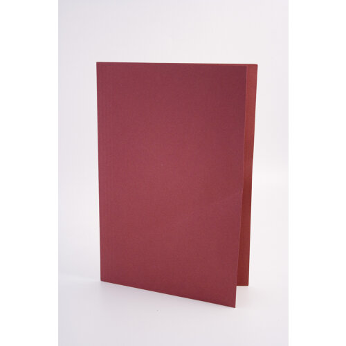 Guildhall Square Cut Folder Manilla Foolscap 250gsm Red (Pack 100) - FS250-REDZ