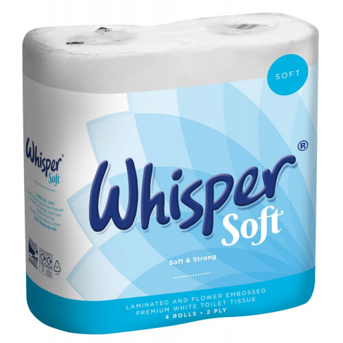 Esfina Whisper Soft Luxury Toilet Roll 2Ply White