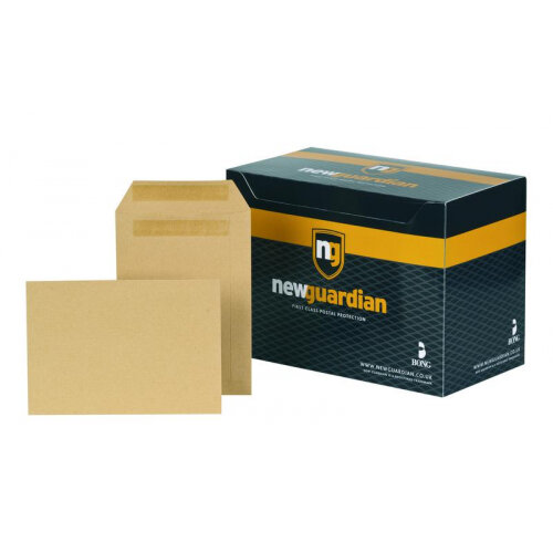 New Guardian Pocket Envelope C5 Self Seal Plain 130gsm Manilla (Pack 250) - D26103