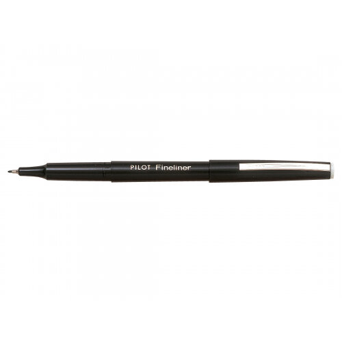 Pilot Fineliner Pen 1.2mm Tip 0.4mm Line Black (Pack 12) - 4902505085949/SA