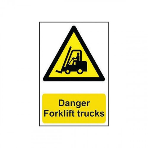 Spectrum Safety Sign Danger Forklift Trucks PVC 400x600mm 4101