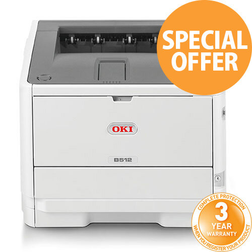 OKI B512DN A4 Mono Laser Workgroup Printer Network Ready Duplex