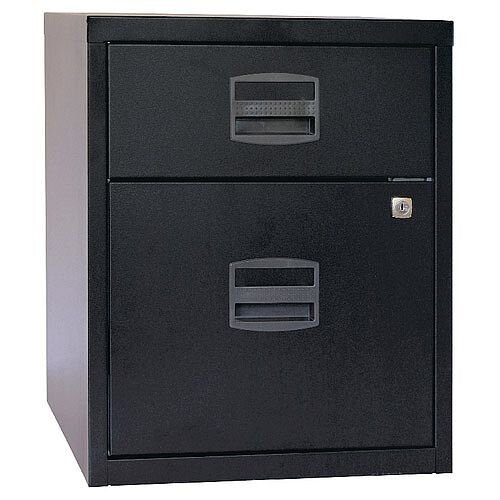 Bisley PFA A4 Mobile Home Filer With 1 Filing &1 Stationery Drawer Black BY31012 Bisley PFA A4 Mobile Home Filer With 1 Filing &1 Stationery Drawer Black BY31012