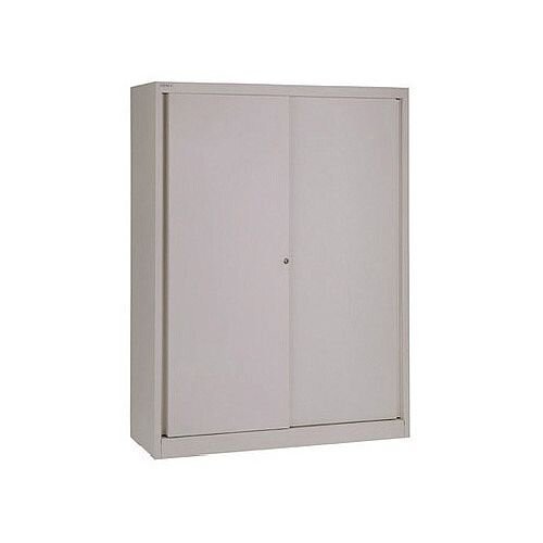 Bisley Sliding Door Cupboard 3 Dual Purpose Shelves Grey Bisley Sliding Door Cupboard 3 Dual Purpose Shelves Grey
