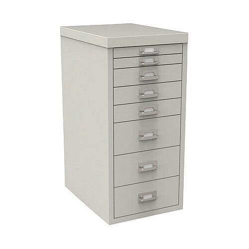 Bisley Multi-Drawer Cabinet 29 inches Non-Locking Grey 29/8B H298BNL-073 Bisley Multi-Drawer Cabinet 29 inches Non-Locking Grey 29/8B H298BNL-073
