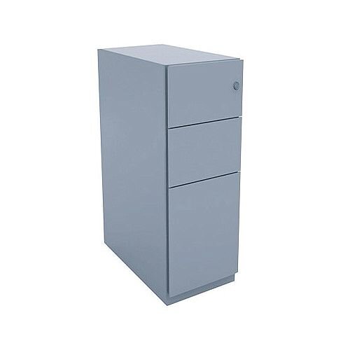 Bisley Note Pedestal Mobile 2 Stationery 1 Filing Drawer Grey