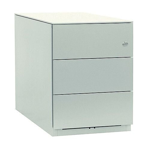 Bisley Note Pedestal Mobile 3 Stationery Drawers Chalk White Bisley Note Pedestal Mobile 3 Stationery Drawers Chalk White