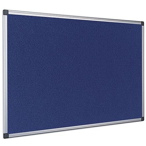 Bi-Office Felt Board 1800 x 1200mm Blue Aluminium Frame FA2743170 Bi-Office Felt Board 1800 x 1200mm Blue Aluminium Frame FA2743170