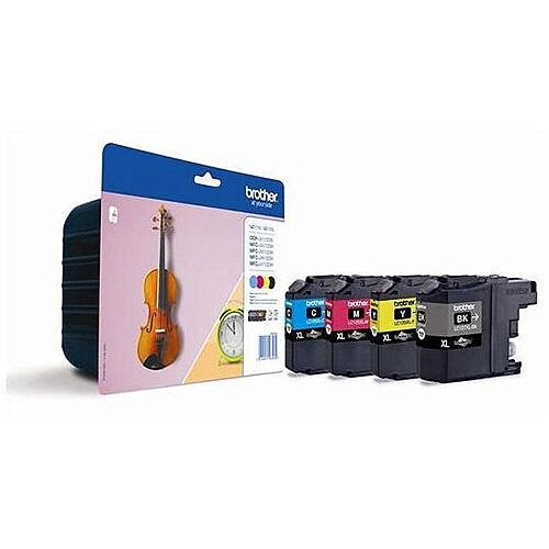 Brother LC127XLVALBP 4 Colour Value Pack Ink Cartridges Violin