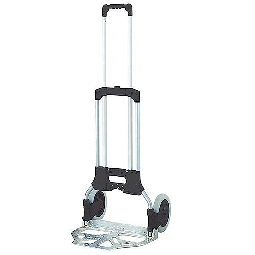 Compact Folding Truck With Rubber Wheels Capacity 90kg 356193 Hunt