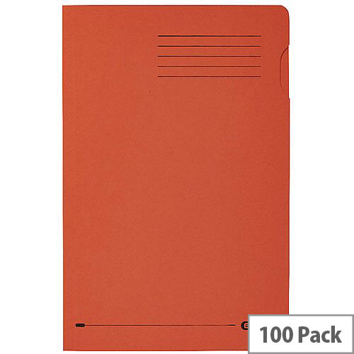 Elba Foolscap Square Cut Folder Recycled Mediumweight 285gsm Manilla Orange Pack 100 Ref 100090220 Elba Foolscap Square Cut Folder Recycled Mediumweight 285gsm Manilla Orange Pack 100 Ref 100090220