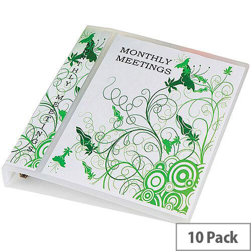 Elba Polyvision Maxi A4 Presentation Binder 4 Ring 40mm M45403417 Pack 10 Elba Polyvision Maxi A4 Presentation Binder 4 Ring 40mm M45403417 Pack 10