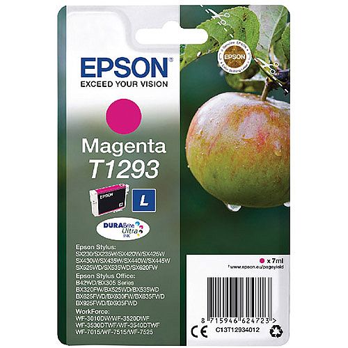 Epson T1293 Magenta Ink Cartridge Apple Series C13T12934012 Epson T1293 Magenta Ink Cartridge Apple Series C13T12934012