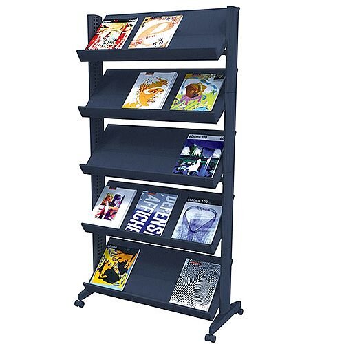 Fast Paper Easy Literature Display Corner Black F255N.01