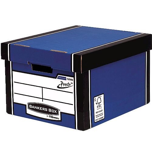 Fellowes Bankers Box Premium 725 Classic Archive Storage Box Blue BOGOF