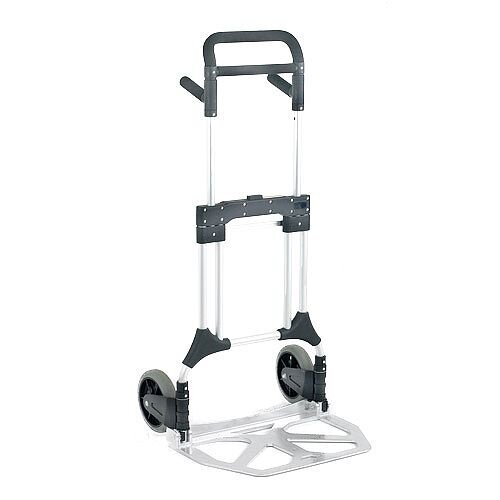 Folding Aluminium Hand Truck With Rubber Wheels Capacity 200kg 380090 Folding Aluminium Hand Truck With Rubber Wheels Capacity 200kg 380090