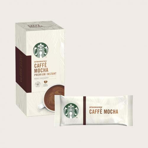 STARBUCKS Mocha Instant Coffee Sachets (Pack 5) HuntOffice.co.uk