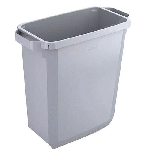 Durable Durabin Recycling Slim Bin 60 Litres Grey Without Lid S10496050 Durable Durabin Recycling Slim Bin 60 Litres Grey Without Lid S10496050