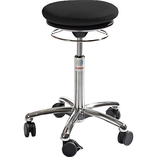 Pilates Air-Seat Ergonomic Stool With Easy Clean Black 3D Runner Seat Upholstery H450 - 640mm