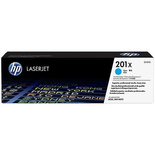 HP 201X Original JetIntelligence LaserJet Toner Cartridge High Yield Cyan CF401X