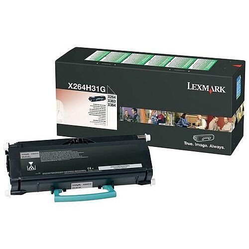 Lexmark X264/363/364 Return Programme Toner Cartridge High Yield Black 9K X264H31G