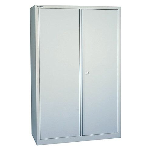 Jemini 2-Door Stationery Cupboard 914x400x1806mm 3 Shelves Grey