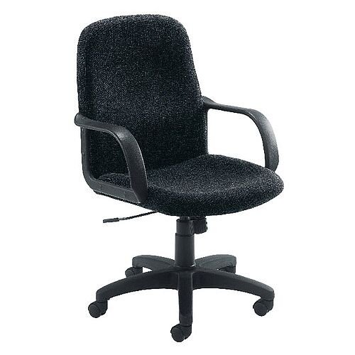 Jemini Managers Office Chair With Arms Star Leg Charcoal KF03429 Jemini Managers Office Chair With Arms Star Leg Charcoal KF03429