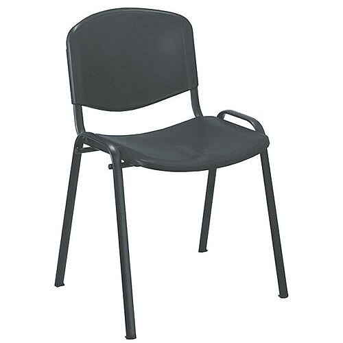 Jemini Multi-Purpose Polypropylene Stacking Chair Black KF72369 Jemini Multi-Purpose Polypropylene Stacking Chair Black KF72369