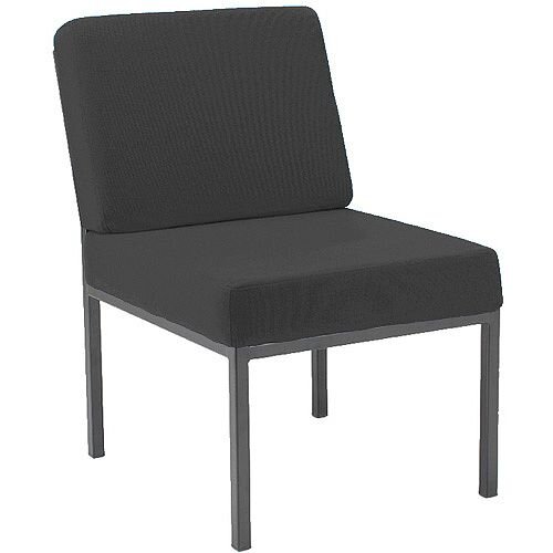 Jemini Fabric Upholstered Reception Chair Charcoal KF04010 Jemini Fabric Upholstered Reception Chair Charcoal KF04010