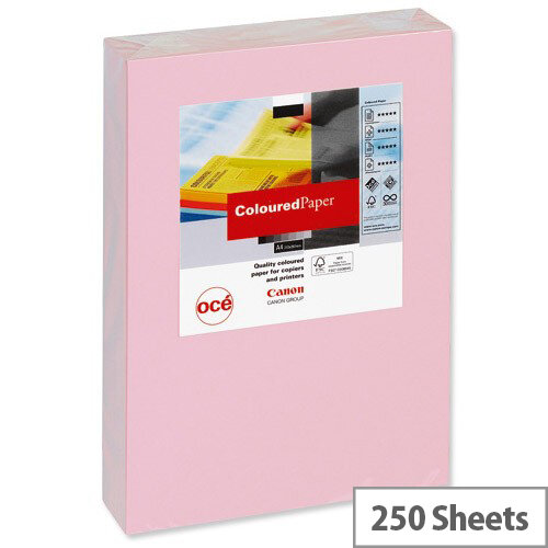 Canon Light Pink A4 Card Paper Multifunctional 160gsm Pack of 250 Sheets