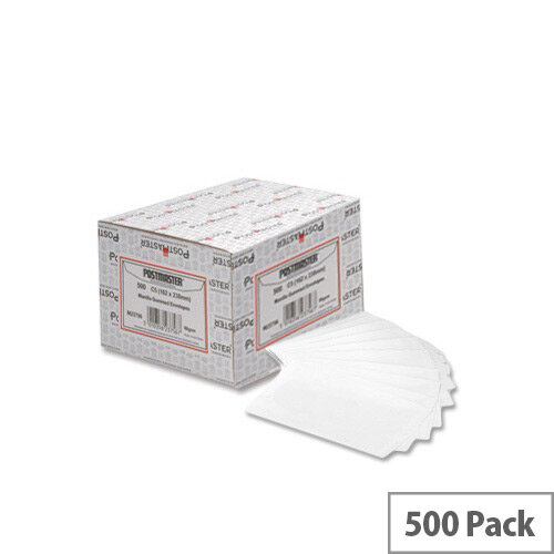 Postmaster DL White Gummed Envelopes Wallet Pack 500