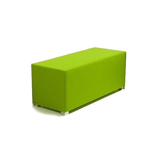 Link Bench Stool Green - Fully Upholstered in Durable Fabric, Part of LINK Modular Soft Seating Range