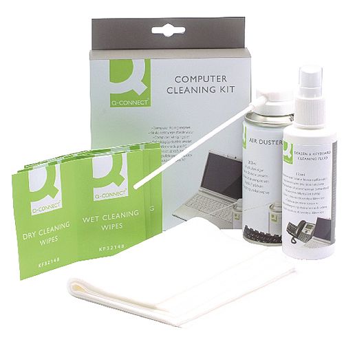 Q-Connect Computer Cleaning Kit For Screens Keyboards and Cases Set KF32155 Q-Connect Computer Cleaning Kit For Screens Keyboards and Cases Set KF32155