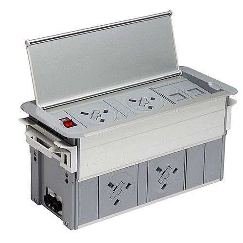 Kompact Maxi 4 x Power Underneath &2 x Power above With 2 x Data Outlet KP4PU2P2D Kompact Maxi 4 x Power Underneath &2 x Power above With 2 x Data Outlet KP4PU2P2D
