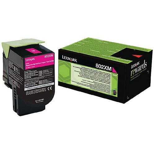 Lexmark Magenta Toner Cartridge Rp Extra High Yield 80C2XM0 Lexmark Magenta Toner Cartridge Rp Extra High Yield 80C2XM0