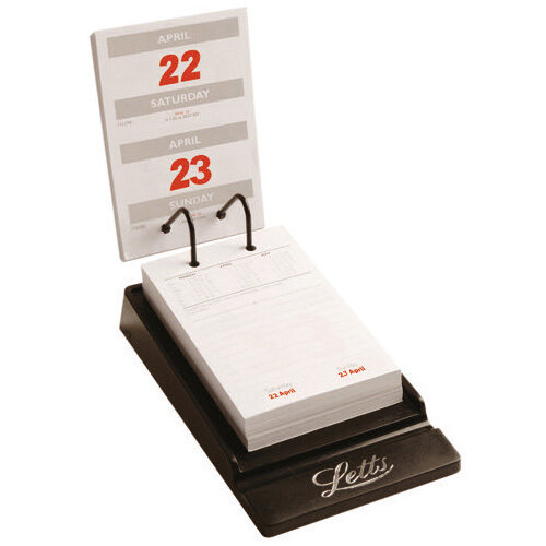 Letts System Desk Calendar Refill 2023 23TSDR Hunt Office UK