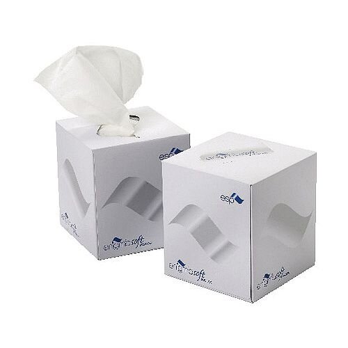 2Work Facial Tissues Cube Box 70 Sheet Box (Pack 24) KMAX10010