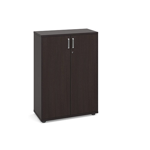 Magnum Low Cupboard with Adjustable Shelves and Lockable Doors H1130mm Dark Oak Magnum Low Cupboard with Adjustable Shelves and Lockable Doors H1130mm Dark Oak
