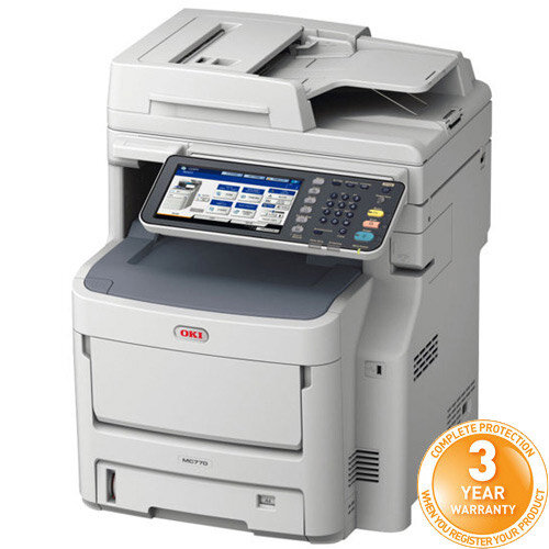 OKI MC780dfnfax Colour Multifunction Laser Printer A4 Duplex Network Fax