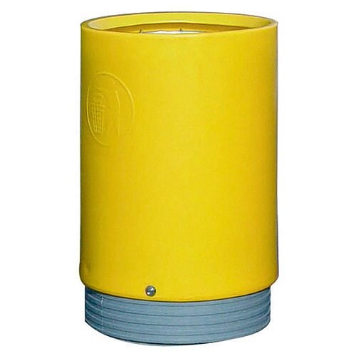 Outdoor Open Top Litter Bin 75 Litre Yellow 321779 124508 Outdoor Open Top Litter Bin 75 Litre Yellow 321779 124508