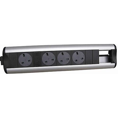 CR Ozone D4 Power Sockets 2 Data Outlets 50 x 25mm OZONE42