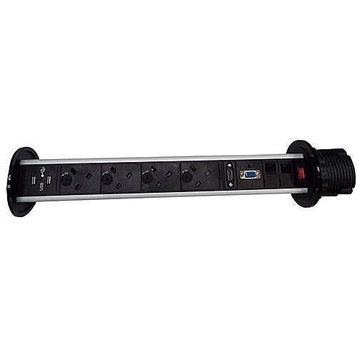 CR VerticaV 4 Power Dual USB Charger 2x Cat6 Data 1x VGA 1x HDMI 1x AUDIO PDV4MM CR VerticaV 4 Power Dual USB Charger 2x Cat6 Data 1x VGA 1x HDMI 1x AUDIO PDV4MM
