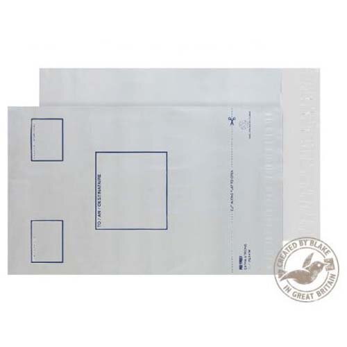 Blake Purely Packaging Polypost Polythene Wallet With Address Panel C4 Plus Peel and Seal (Pack 100)